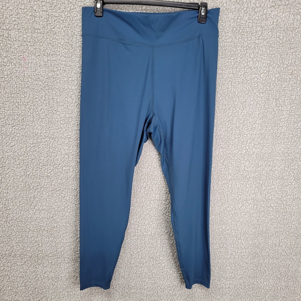 Madewell MWL Blue High Rise Leggings XXL Recycled Nylon Activewear Tights